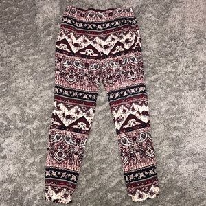 Printed flowy pants